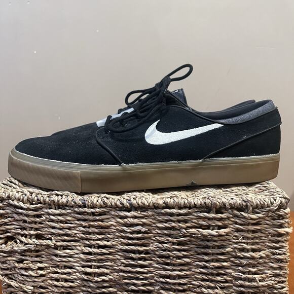 Men’s Size 13 Nike SB Stefan Janoski Black Gum Skateboarding Shoes/Sneakers